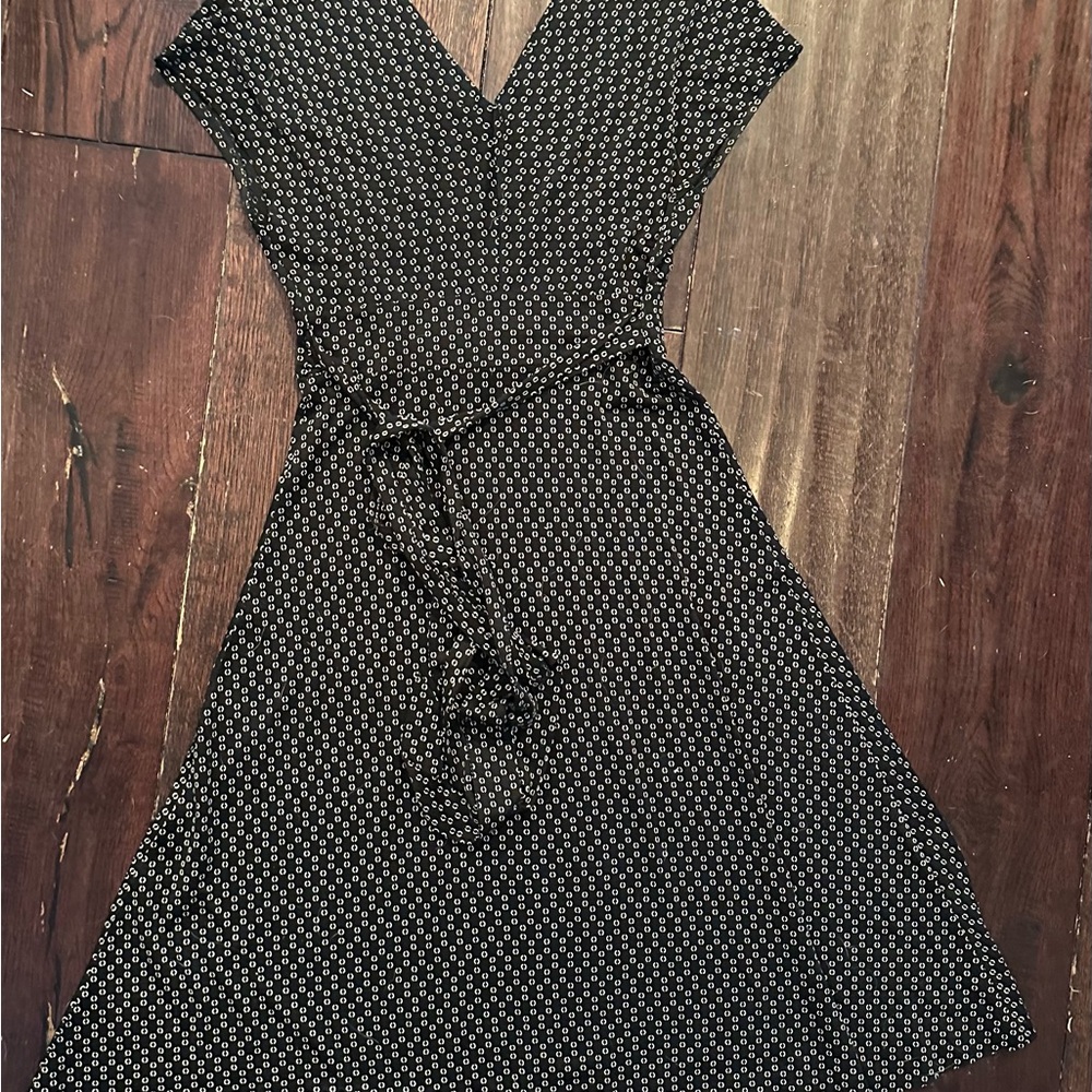 XS silk and cotton wrap stiyle midi dress - Picture 5 of 6